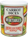 Picture of Dehydrated, Carrots Dices,  #10 Can