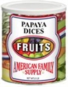 Picture of Dried, Papaya Dices, #10 Can
